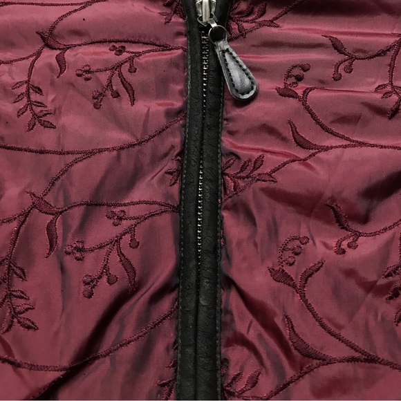 Eddie Bauer 650 Fill Power Premium Quality Goose Down Floral Puffer Women’s Sz L - Picture 6 of 7